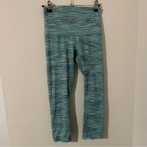 Blue and‎ Green LuluLemon Wonder Under Space 7/8 Leggings Size 2
